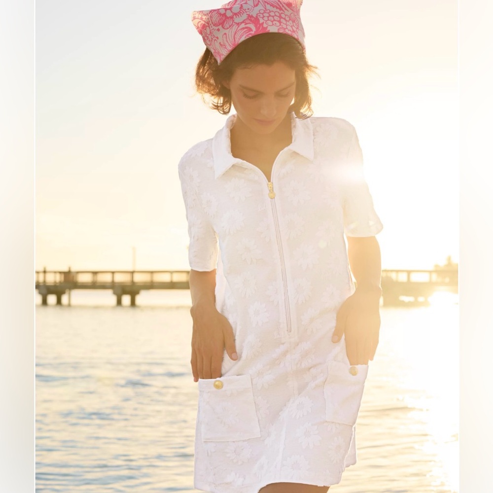 Lilly Pulitzer Brayton Short Sleeve Terry Cover-Up